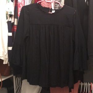 Bell sleeve peasant top